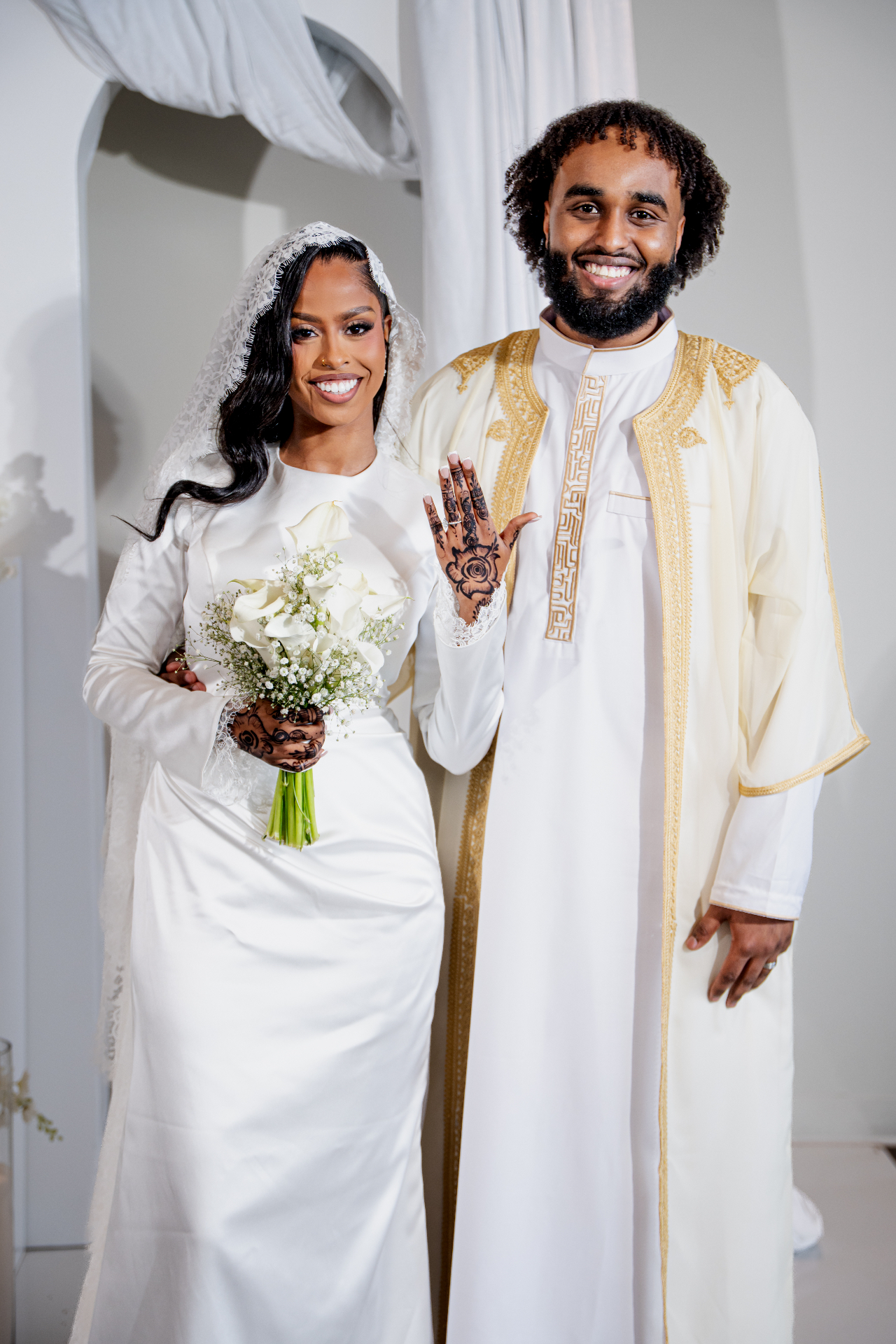Nikkah ceremony — bride and groom