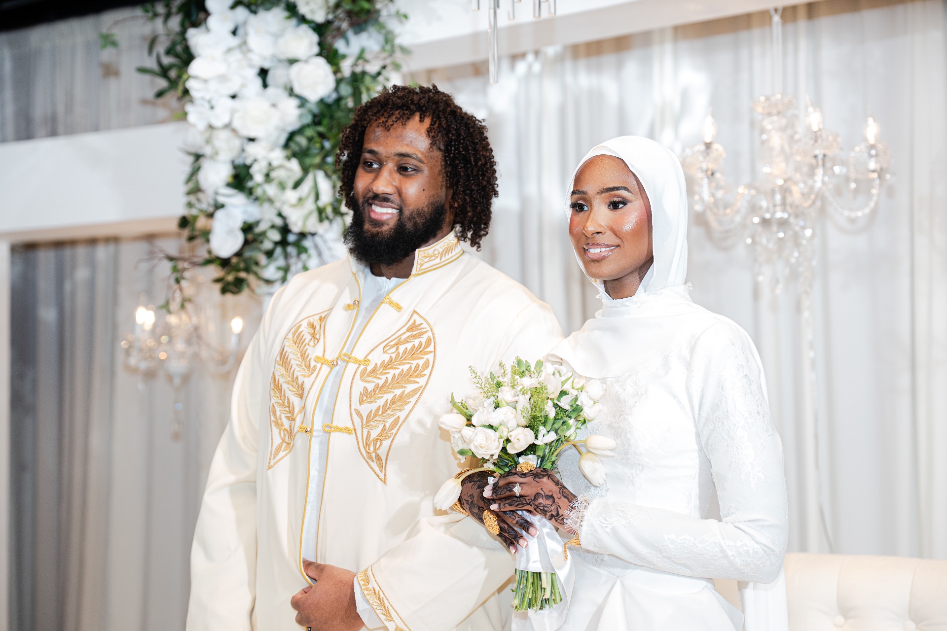 Nikkah ceremony — couple at the altar